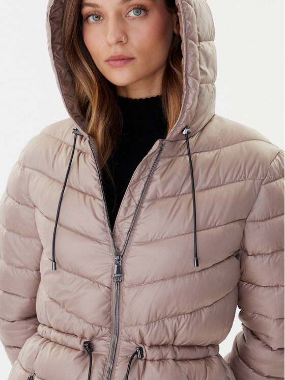 DKNY DKNY Ziemas mētelis DLEMPV38 Bēšs Slim Fit