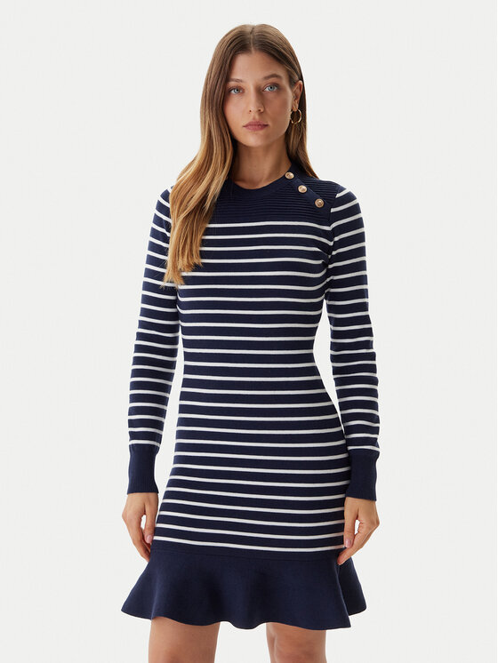 Guess Guess Kötött ruha W5BK47 Z0422 Sötétkék Regular Fit