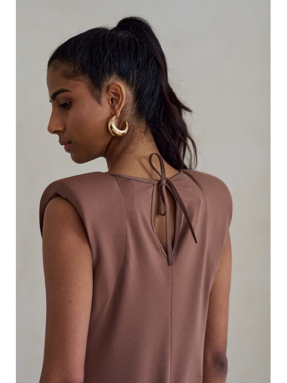 blue shadow blue shadow Tunika Fina Brązowy Regular Fit