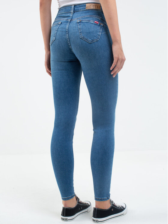 BIG STAR BIG STAR Jeansy MELINDA HIGH WAIST_340_190 Niebieski Curvy Fit