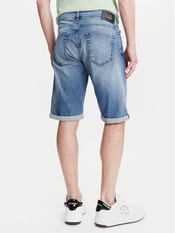 KARL LAGERFELD KARL LAGERFELD Džínsové šortky 265820 552833 Modrá Regular Fit