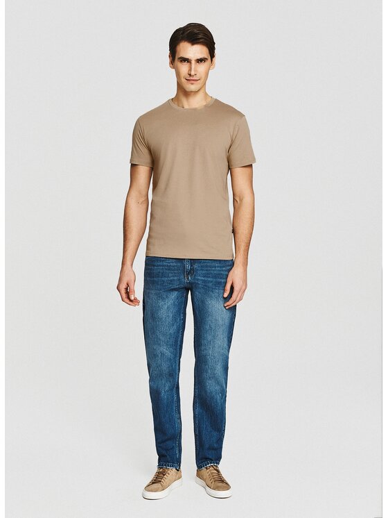 Pako Lorente Pako Lorente T-Shirt P26SF-TT-001 Beżowy Regular Fit