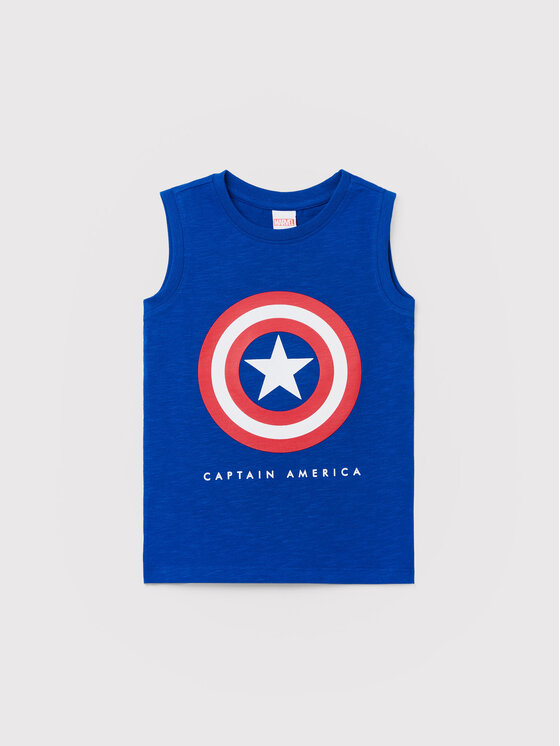 OVS OVS Top MARVEL 1499141 Modra Regular Fit
