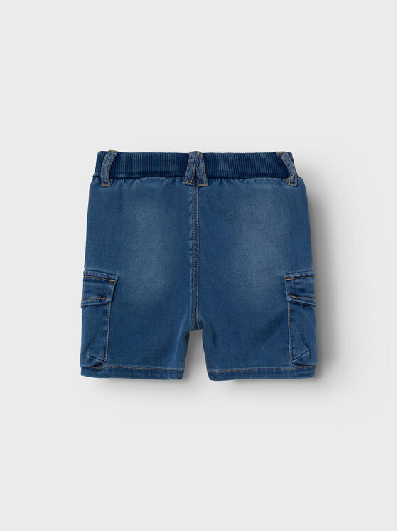 NAME IT NAME IT Jeans kratke hlače Nmmben 13212547 Modra Baggy Fit