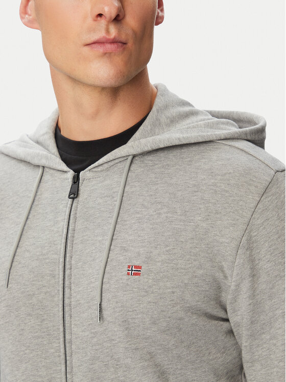 Napapijri Napapijri Mikina Balis Fzh NP0A4HHV Sivá Regular Fit