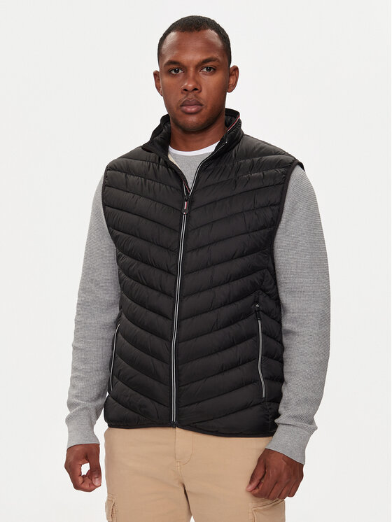 Tom Tailor Vesta 1041310 Čierna Regular Fit