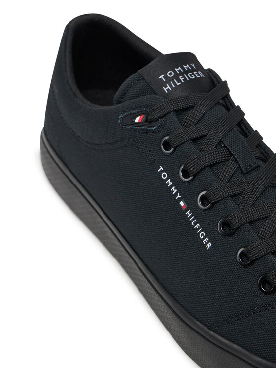 Tommy Hilfiger Tommy Hilfiger Teniși Hi Vulc Low Core Canvas FM0FM05396 Negru