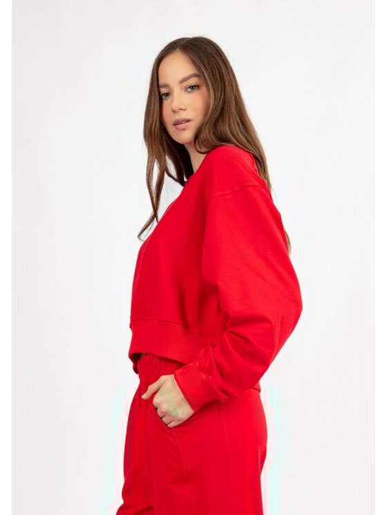DKaren Sport DKaren Sport Bluza DK-K-B26 Czerwony Classic Fit