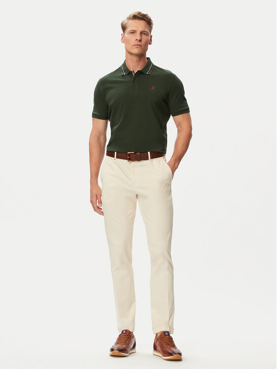 Beverly Hills Polo Club Beverly Hills Polo Club Polo P-SS26M-P450111 Tamno zelena Regular Fit