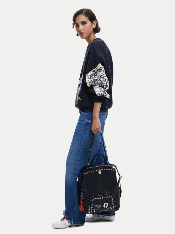 Desigual Desigual Ruksak Mickey Rock Sumy 25SAKP06 Crna