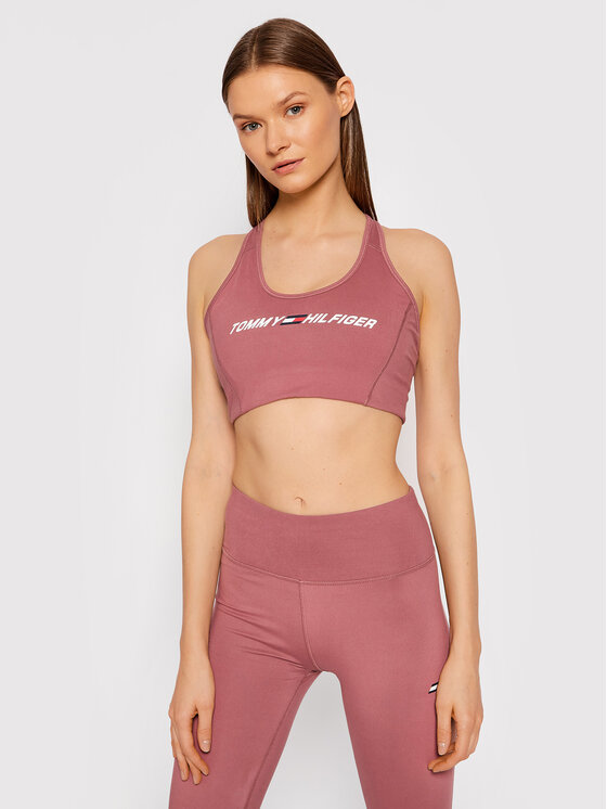 Tommy Hilfiger Tommy Hilfiger Biustonosz sportowy Intensity Graphic S10S100973 Różowy