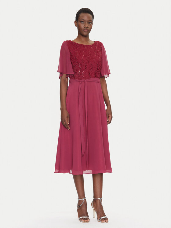 Swing Swing Coctailkleid 5AI02500 Dunkelrot Regular Fit