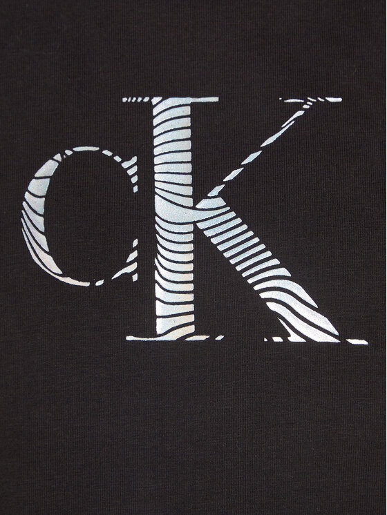 Calvin Klein Jeans Calvin Klein Jeans T-shirt Iridescent IG0IG02433 Crna Regular Fit