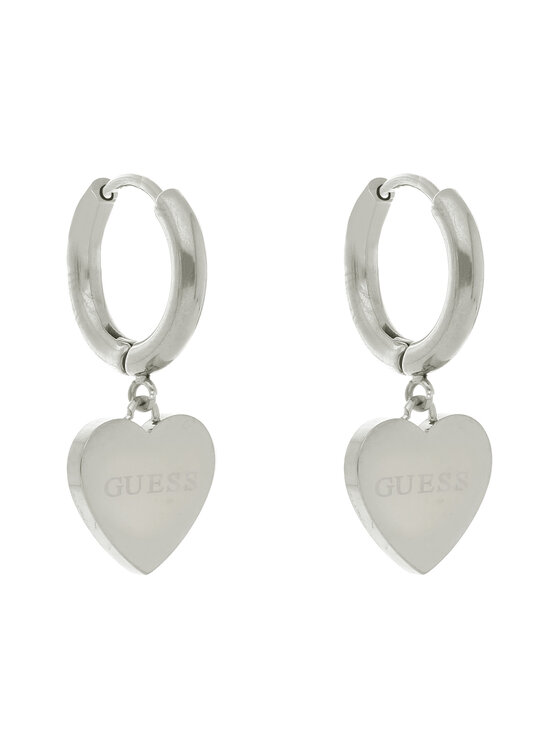 Guess Guess Kolczyki Huggie Me JUBE03 145JW Srebrny