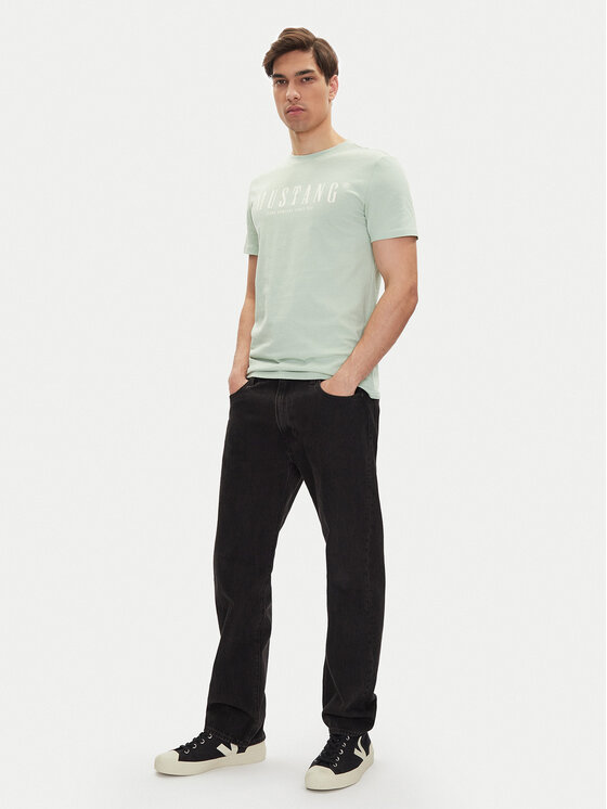 Mustang Mustang T-shirt Austin 1016480 Verde Regular Fit