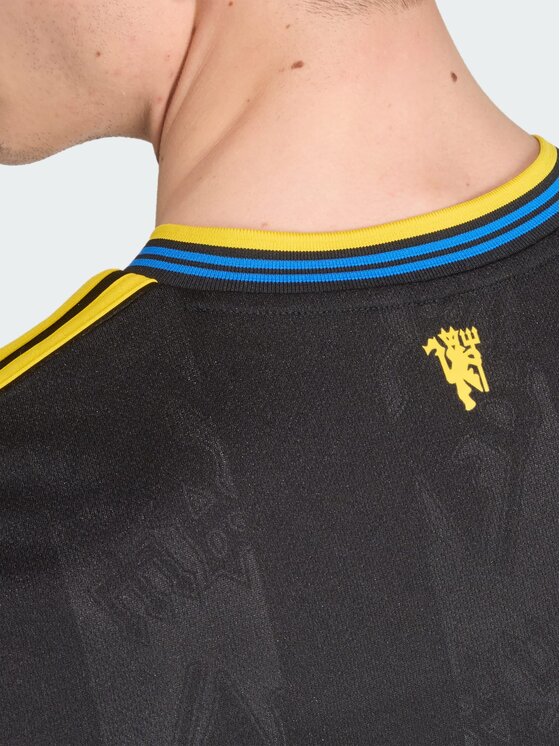 adidas adidas Koszulka techniczna Manchester United 25/26 Third Jersey Czarny Slim Fit