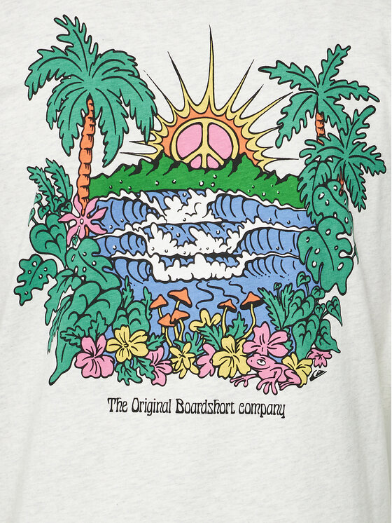 Quiksilver Quiksilver T-shirt Island Sunrise Moe AQYZT09543 Siva Regular Fit