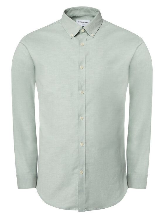 Lindbergh Lindbergh Košile 30-203174 Zelená Slim Fit