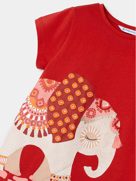Mayoral Mayoral Set T-Shirt und Leggings 3711 Rot Regular Fit