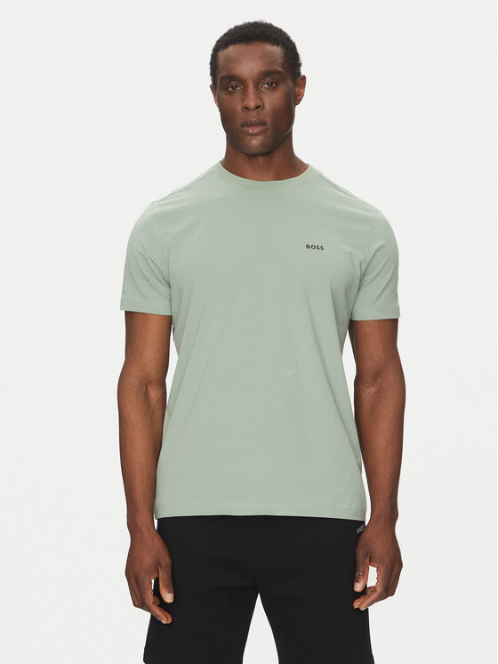 BOSS Tričko 50506373 Zelená Regular Fit