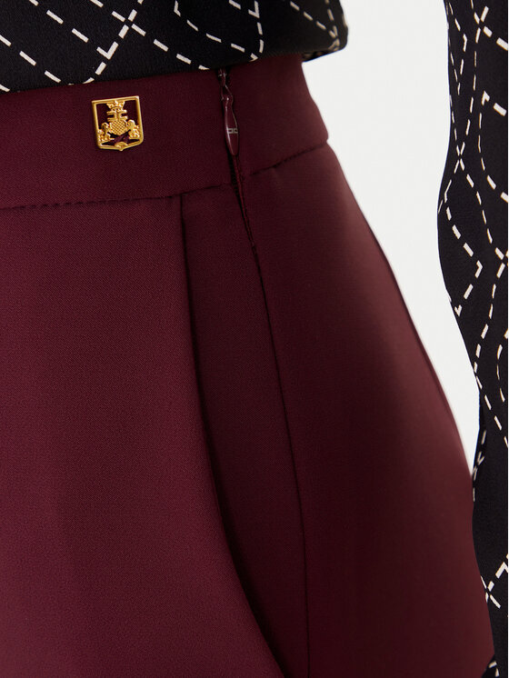 Elisabetta Franchi Elisabetta Franchi Hlače PA-030-46E2-V250 Tamnocrvena Regular Fit