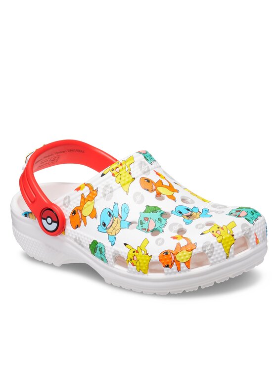 Crocs Crocs Natikači Classic Pokemon Clog Kids 207739 Bela