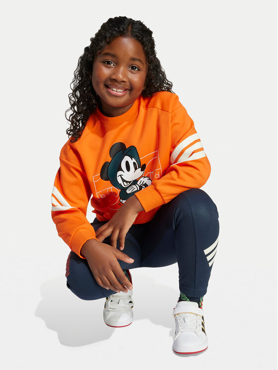 adidas adidas Bluza Disney Mickey Mouse JL9188 Pomarańczowy Loose Fit