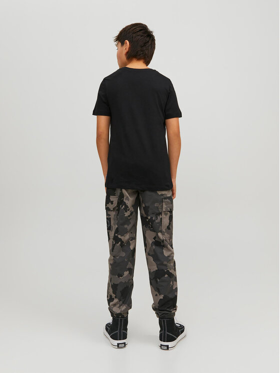Jack&Jones Junior Jack&Jones Junior Tričko Basic Tee Čierna Regular Fit