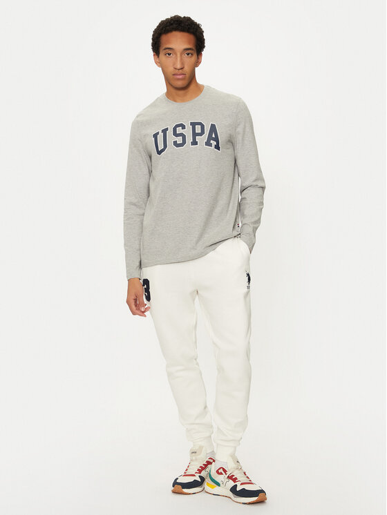 U.S. Polo Assn. U.S. Polo Assn. Majica dugih rukava MUP2184 Siva Regular Fit