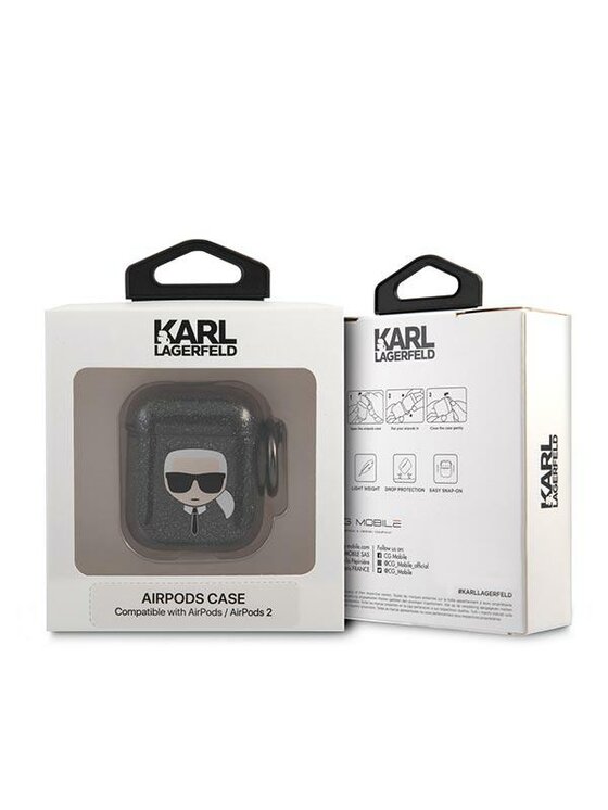 KARL LAGERFELD KARL LAGERFELD Etui na słuchawki AirPods Czarny