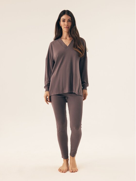 Esotiq Esotiq Komplet sportowy 42411 Szary Loose Fit