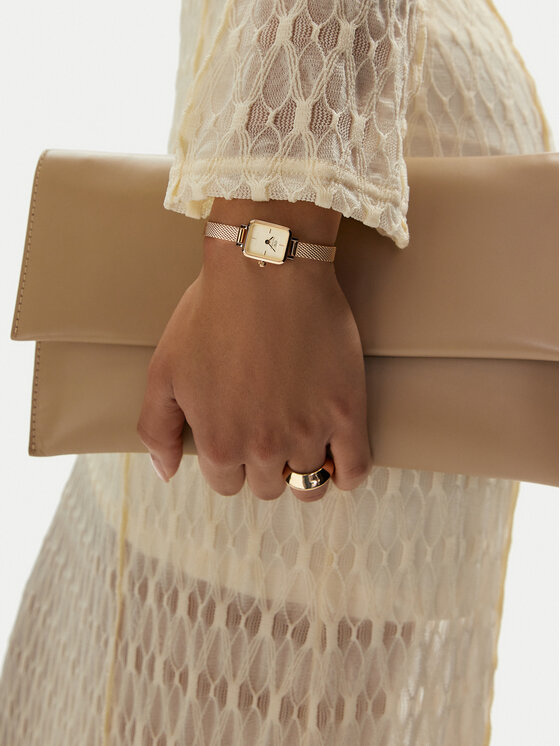Daniel Wellington Daniel Wellington Zegarek Quadro Mini DW00100651 Złoty