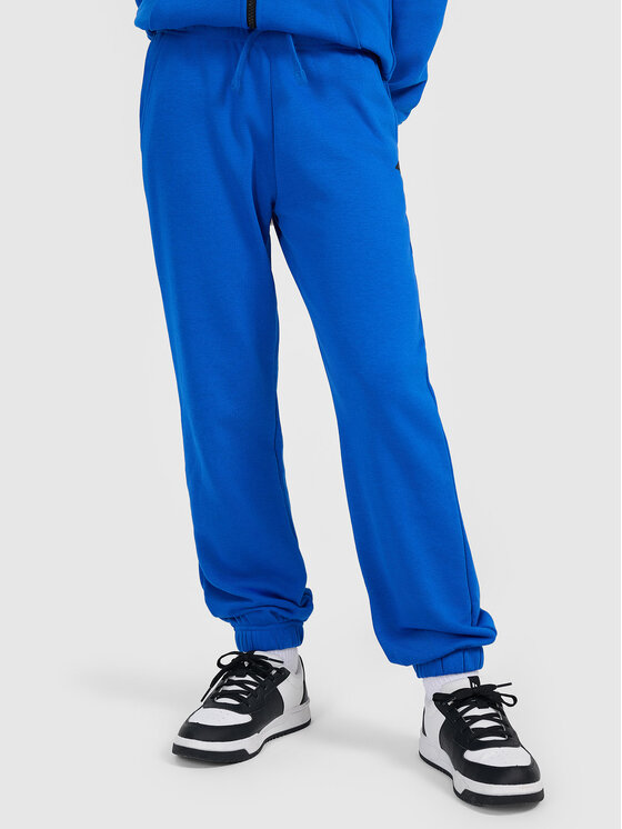 4F 4F Pantaloni da tuta 4FJWAW26TTROM1759-36S Blu Jogger Fit