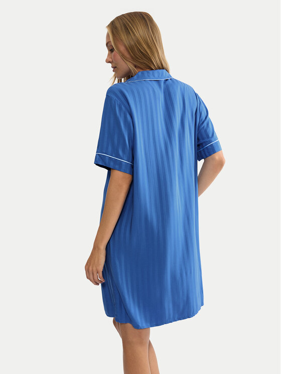 Triumph Triumph Cămașă de noapte Amourette Jacquard 10227274 Albastru Relaxed Fit