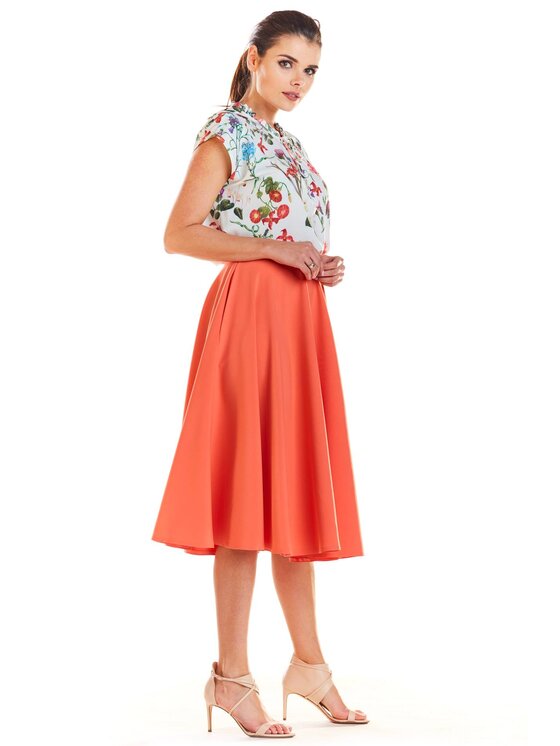 Infinite You Infinite You Spódnica M190 Koralowy Basic Fit