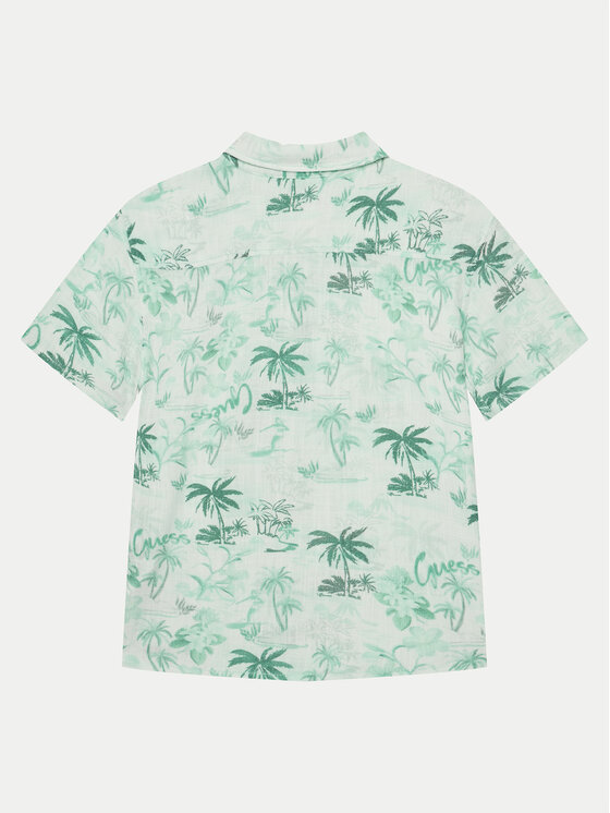 Guess Guess Camicia L5GH03 WFBT0 Verde Regular Fit