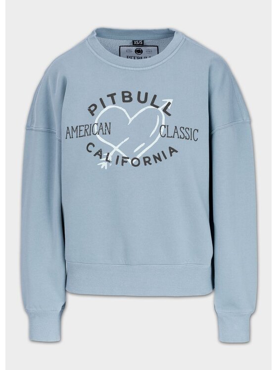 PITBULL PITBULL Bluza MANZANITA HEART Błękitny Regular Fit