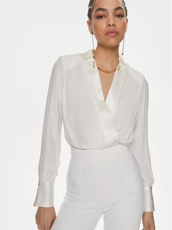 Elisabetta Franchi Elisabetta Franchi Ολόσωμη φόρμα TU-006-41E2-V590 Λευκό Regular Fit