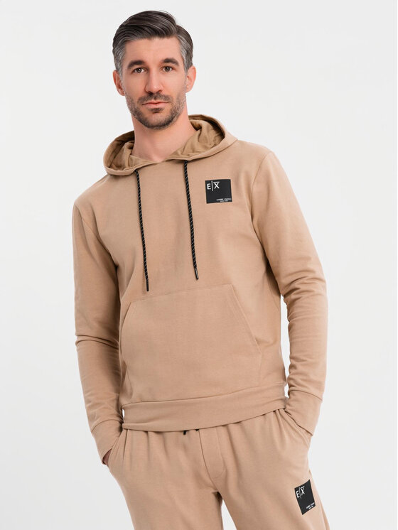 Ombre Ombre Komplet dresowy Z107 Brązowy Regular Fit