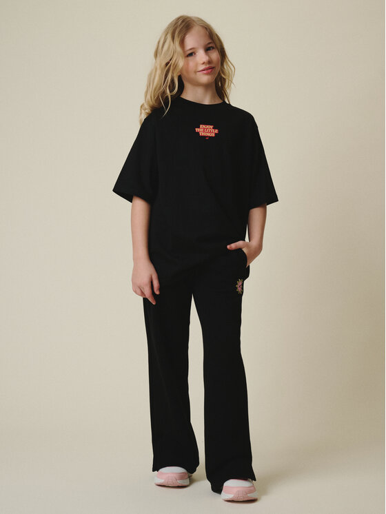 4F 4F T-Shirt MOVE OUTSIDE Czarny Loose Fit