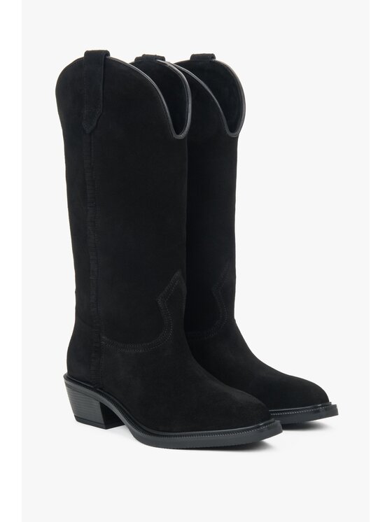 Estro Estro Kovbojská obuv ER00118119 Černá