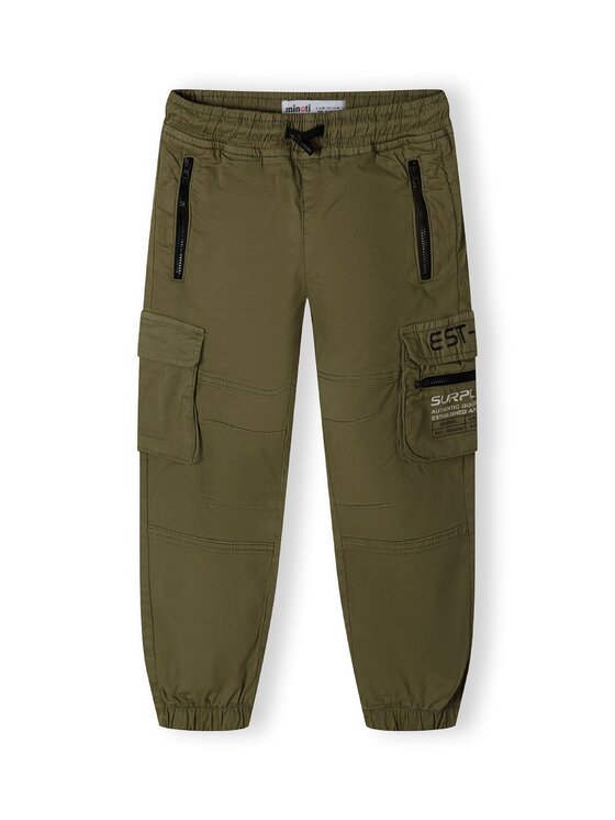minoti minoti Spodnie cargo 27PANT44 Khaki Regular Fit