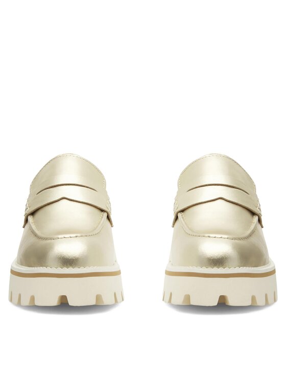 Badura Badura Loafersy GISELLE-24SS202 Złoty