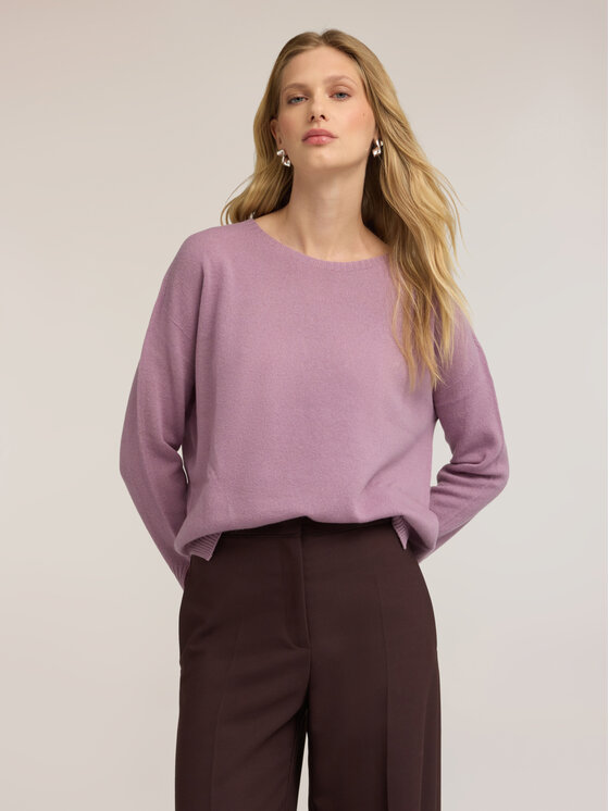 Motivi Motivi Sweter M343E002402N009 Fioletowy Over Fit