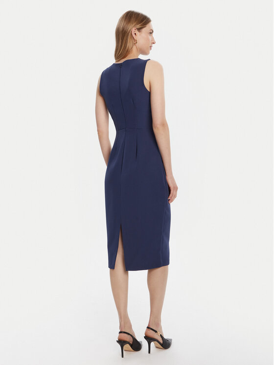 Rinascimento Rinascimento Koktel haljina CFC0125073003 Tamnoplava Slim Fit