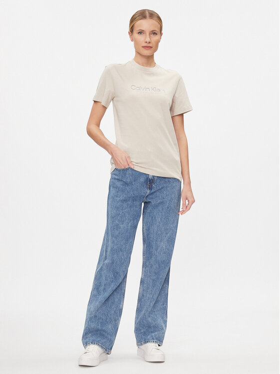 Calvin Klein Calvin Klein Tričko Graphic K20K206753 Sivá Regular Fit