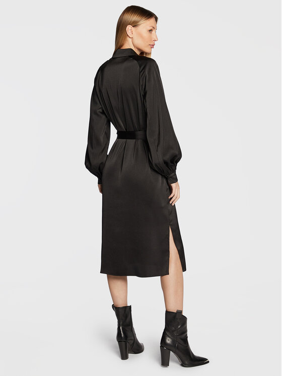 Samsøe Samsøe Samsøe Samsøe Рокля тип риза Nika F21400139 Черен Regular Fit