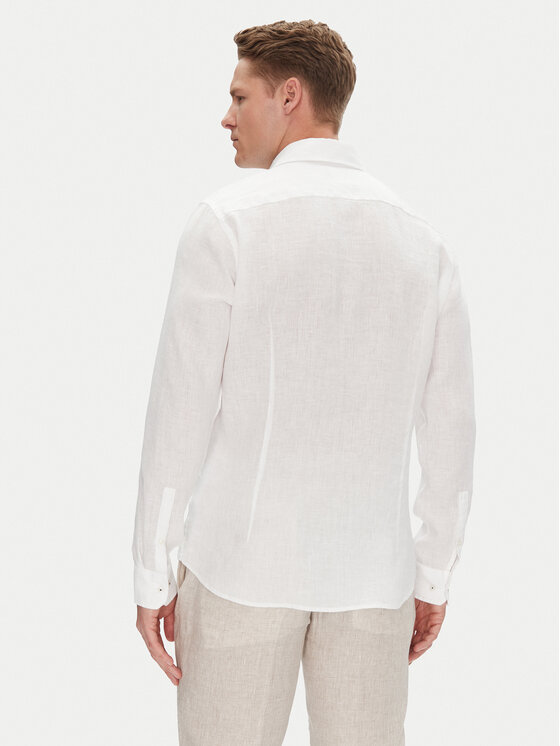 JOOP! JOOP! Košeľa 17 JSH-146Pai-W 30046075 Biela Slim Fit