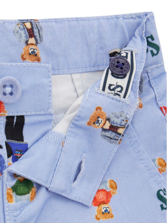 Guess Guess Auduma šorti N6RD03 WFY91 Violets Regular Fit