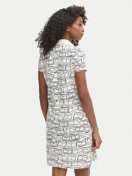 Tommy Hilfiger Tommy Hilfiger Haljina za svaki dan 1985 Pique WW0WW49719 Svijetlo bež Regular Fit